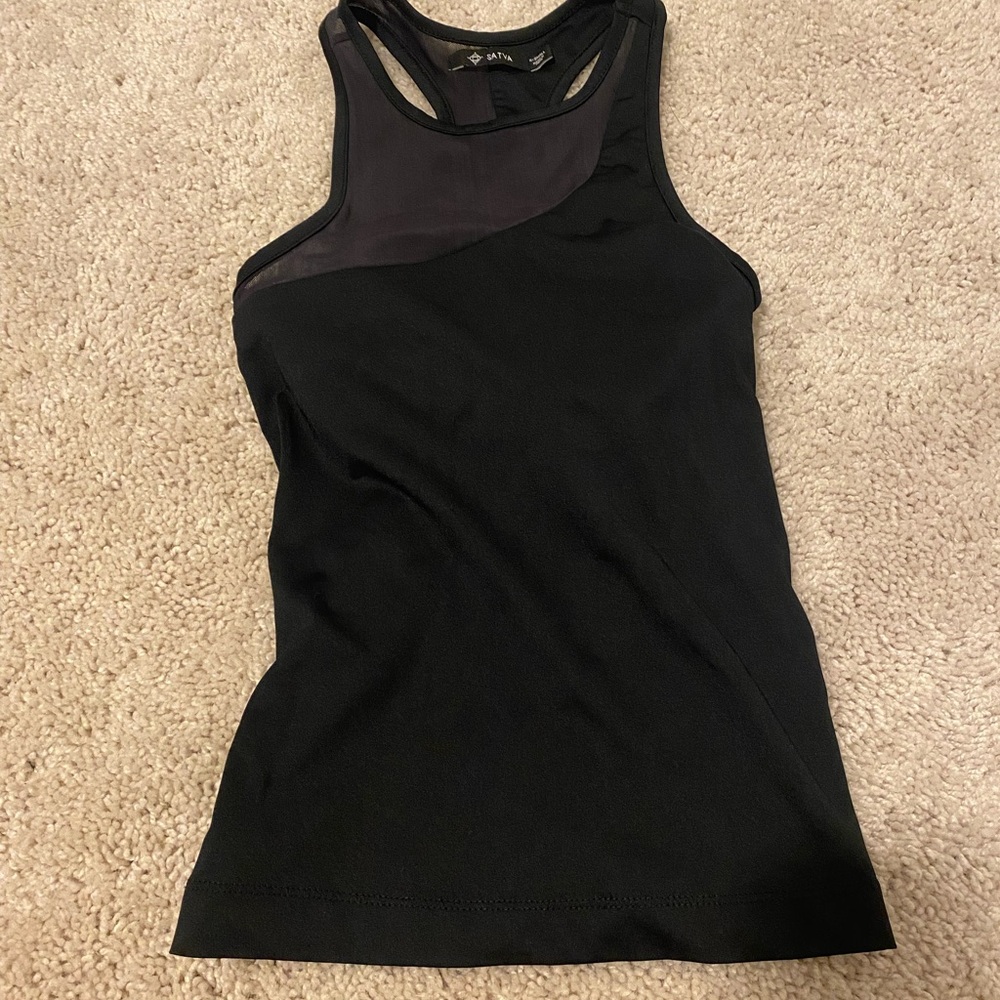 Women's Black Sleeveless Top